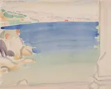 Miramar by Vaszary János, 1927, watercolor, sold Jun 2017