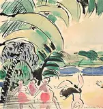 Paris by Vaszary János, watercolor, sold Jun 2017