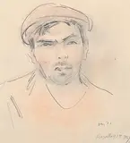 Matrosenkopf by Vaszary János, pencil, sold Jun 2017