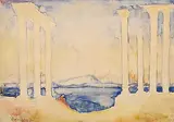 Säulen am Meer by Vaszary János, watercolor, sold Jun 2017