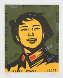 The Belief-Girl 3 by Wang Guangyi, 2003, color screenprint, offered Jun 2017