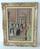 Im Foyer by Jean Louis Marcel Cosson, oil on canvas, offered Jun 2017