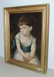 Bildnis eines Mädchens by Frankreich, Mitte 19.Jh., oil on canvas, sold Jun 2017