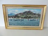 Die Bucht von Saint-Jean-de-Luz by Jiva, oil on canvas, sold Jun 2017