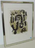 Ohne Titel by Raoul Ubac, 1958, color woodcut, sold Jun 2017