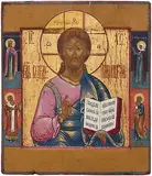 Russisch, 1.Hälfte 19.Jh by Christus Pantokrator, tempera, offered Jun 2017