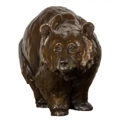 Untitled (Bear) by Gabe Gabel, bronze sculpture, sold Nov 2023
