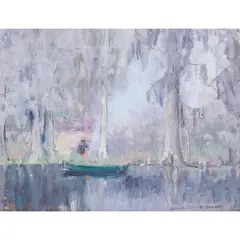 Little Fire by William Posey Silva, oil on canvas, sold Nov 2023