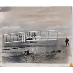 First Flight by John T. Daniels, gelatin silver print with hand retouching, sold Nov 2023