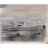 First Flight by John T. Daniels, gelatin silver print with hand retouching, sold Nov 2023