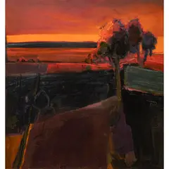 Untitled by Henrietta Berk, oil on canvas, sold Nov 2023