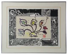 Tribord by Pierre Alechinsky, 1968, lithograph, sold Aug 2026