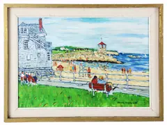 Enjoying the View by Henry Kaplan, oil on canvas, sold Aug 2026