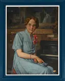 Portrait of a Young Woman by Jan de Boer, oil on canvas, sold Sep 2025