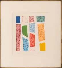 Tesero by Piero Dorazio, 1971, Etching and Aquatint in Colors, sold Feb 2025