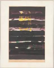 Abstract Composition by Willard MacGregor, 1975, Mixed Media on Paper, sold Feb 2025