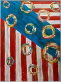 Flag Series by Emily Shipe, Acrylic on Canvas, sold Feb 2025