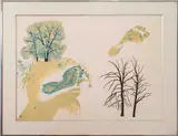 Les Saisons: L'Hiver" [The Seasons: Winter] by Salvador Dalí, Lithograph in Colors, sold Feb 2025