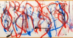 Abstract Composition Triptych by Robert O'Meara, Oil on Canvas, sold Feb 2025