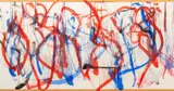Abstract Composition Triptych by Robert O'Meara, Oil on Canvas, sold Feb 2025