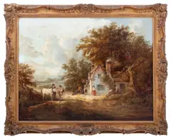 The Travelers Inn by Thomas Hand, Oil on Canvas, sold Feb 2025
