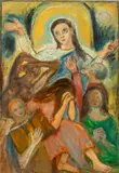 Prayer for the Wretched by Thea Thalie, Oil on Canvas, sold Feb 2025