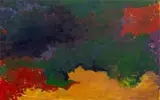 Abstract Composition in Purple by Robert O'Meara, Oil on Canvas, sold Mar 2025