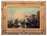 Grand Canal by Hugh Bolton Jones, Oil on Canvas, sold Mar 2025