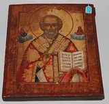 Russisch, um 1800 by Hl. Nikolaus, tempera, offered Jun 2017