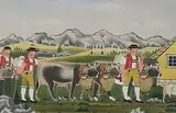 Kleine Alpfahrt, 1879 by Johannes Zülle, tempera, sold Jun 2017