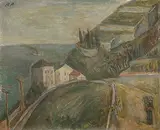 La minoterie, Lavaux", 1920 by René Victor Auberjonois, oil on canvas, sold Jun 2017