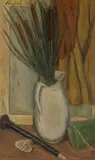 Roseaux, cruche blanche", 1943 by René Victor Auberjonois, oil on canvas, offered Jun 2017