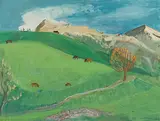 Hintersteinibach (Glarus)", um 1951 by Ernst Morgenthaler, oil, sold Jun 2017