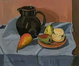 Nature morte au pichet, 1996 by Georges Borgeaud, oil on board, sold Jun 2017