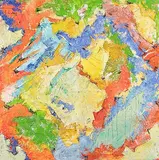 Ohne Titel, 2011 by Kurt Lang, acrylic, sold Jun 2017