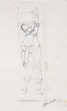 Figurenstudie zu "Einmütigkeit by Ferdinand Hodler, pencil, sold Jun 2017