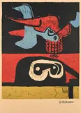 Autrement que sur terre by Le Corbusier, 1963, color lithograph, sold Jun 2017
