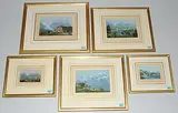 Eiger, Mönch & Jungfrau / Grindelwaldgletscher / Interlaken / Interlaken & Unterseen / Thun by Kanton Bern, aquatint, sold Jun 2017