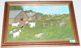 Senn mit seiner Herde auf der Alp, 1979 by Christian Vetsch, oil on board, sold Jun 2017