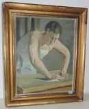 La servante, um 1940/45 by Wilhelm Gimmi, oil on canvas, sold Jun 2017