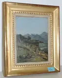 Auf dem Urnerboden, über dem unteren Wasserfall", 1846 by Andreas Renatus Högger, oil on canvas, offered Jun 2017