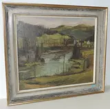 Vorfrühling im Sihltal by Reinhold Kündig, oil on board, sold Jun 2017
