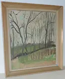Vorfrühling, Bombach", 1945 by Ernst Morgenthaler, oil on canvas, sold Jun 2017