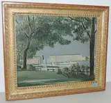Le jardin anglais", 1948 by Eugène Martin, oil on canvas, offered Jun 2017