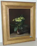Gelbe Primel by Werner Weber, oil on panel, sold Jun 2017