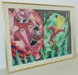 Ohne Titel by Claude Sandoz, 1987, gouache, sold Jun 2017