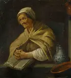 Portrait einer alten Frau by Holland, 17.Jh., oil on panel, sold Mar 2017