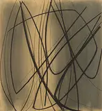 Ohne Titel by Jan Saverys, 1953, charcoal, sold Mar 2017