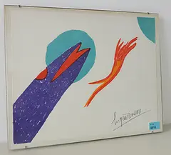Ohne Titel by Eugène Ionesco, color lithograph, sold Mar 2017