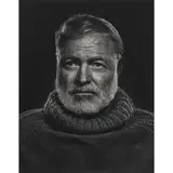 Ernest Hemingway by Yousuf Karsh, 1952, gelatin silver print on Kodak Opal V paper, sold Nov 2023
